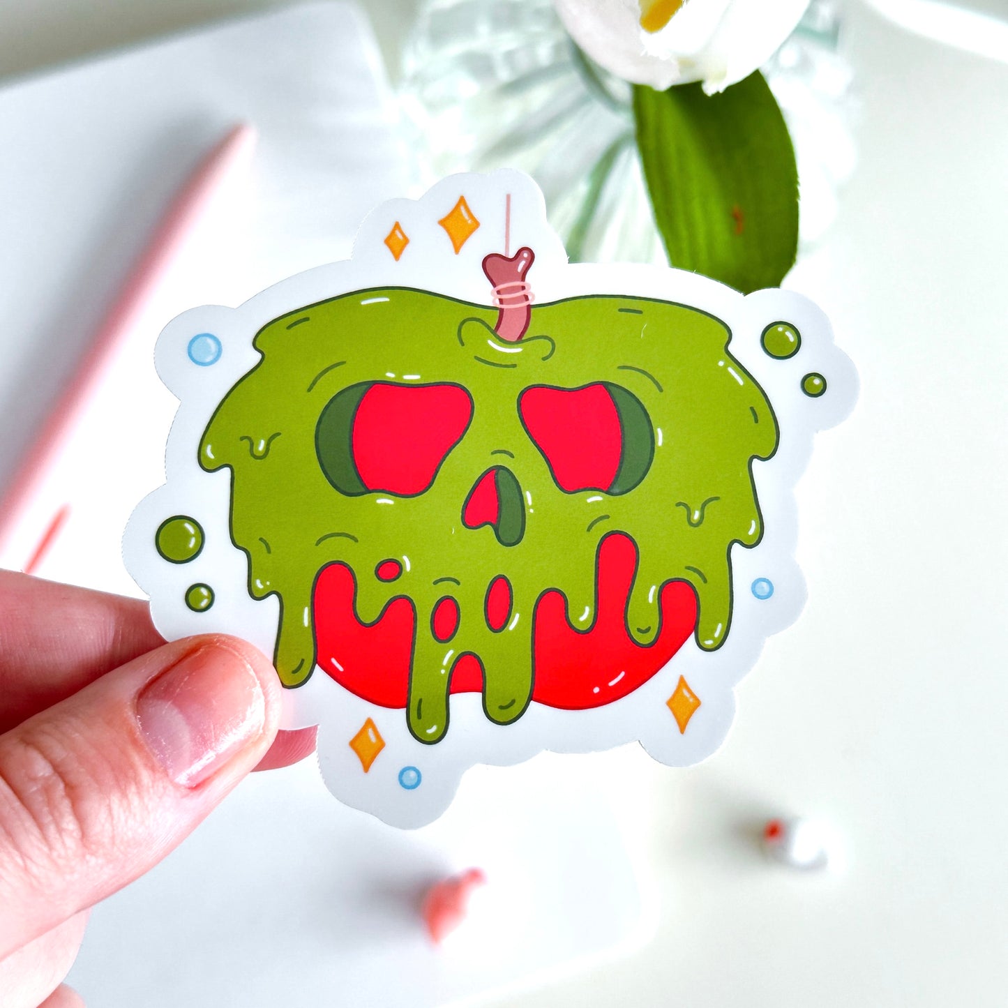 Red Poison Apple Sticker