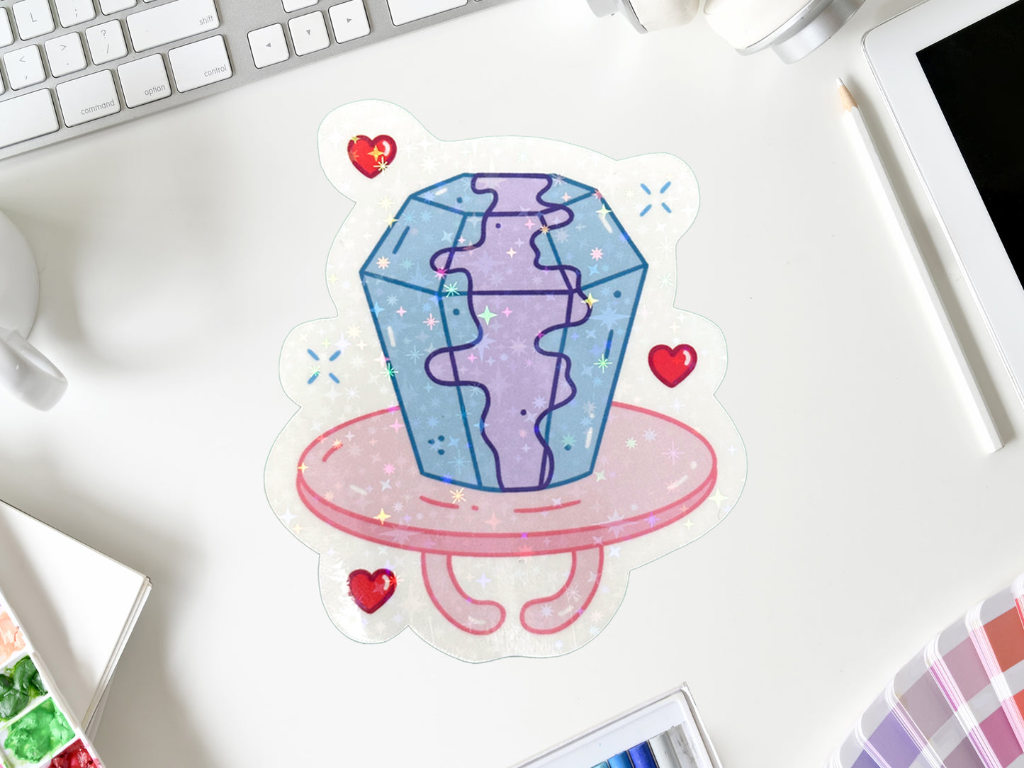 Glitter Ring Pop Stickers | Cute Candy Sticker Pack | Laptop, Water Bottle, Planner Decor | Fun Sweet Treat Gift