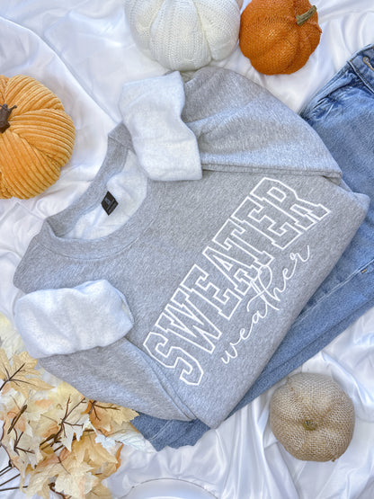 Sweater Weather Crewneck – Cozy Fall Autumn Sweatshirt
