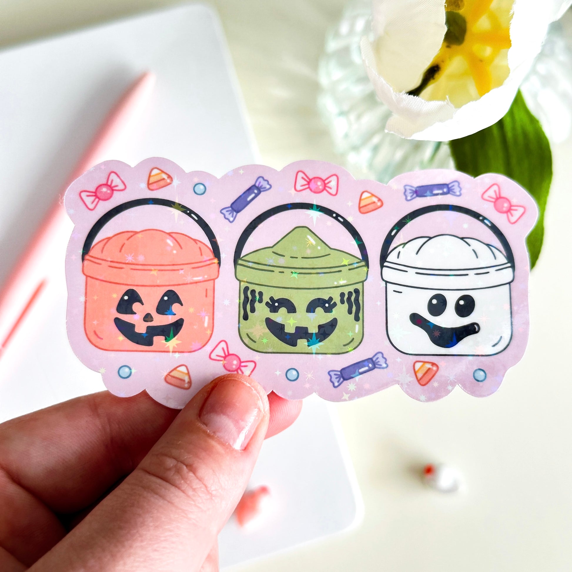 Mcdonald's Boo Bucket Glitter Sticker