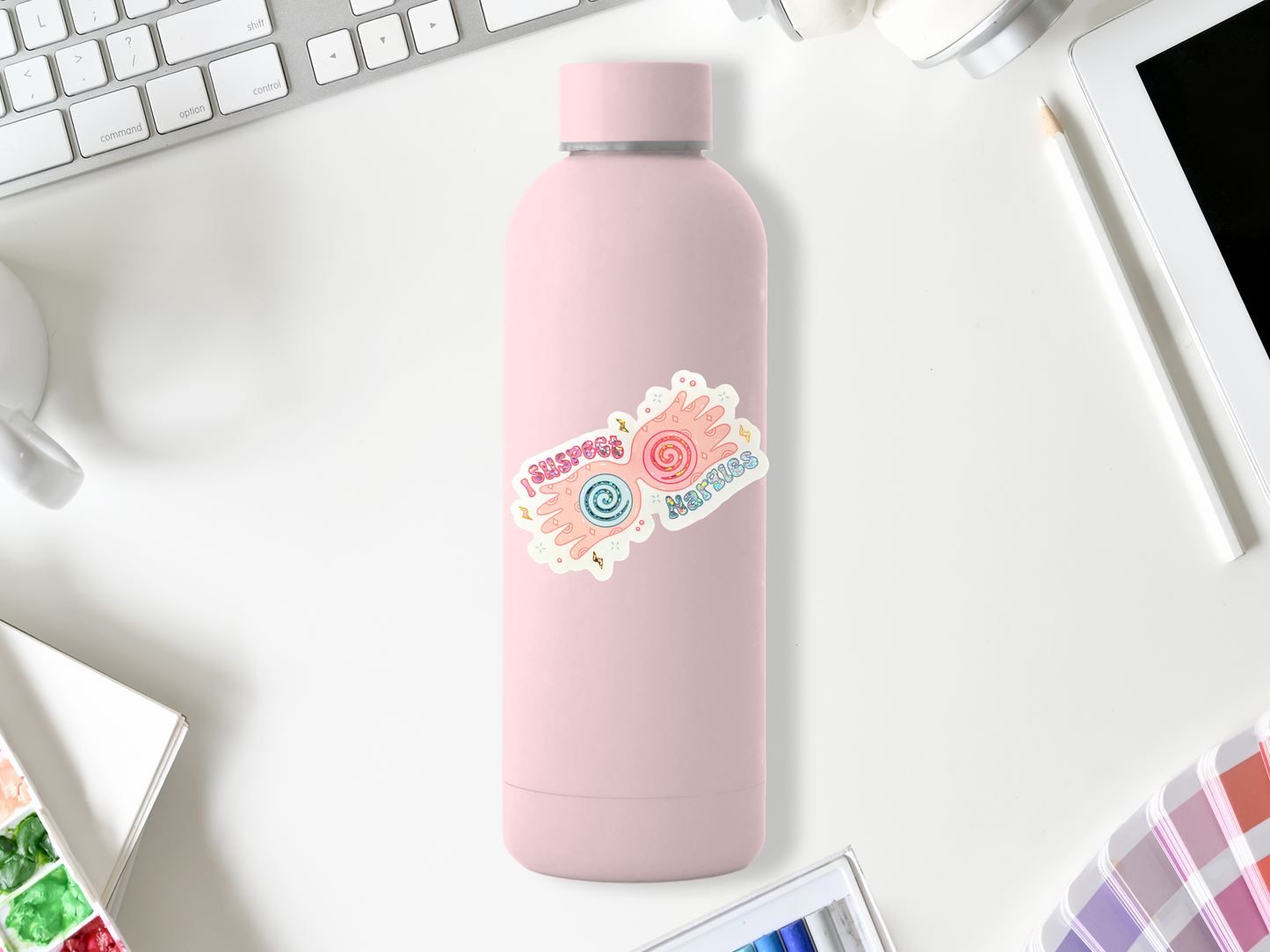 Luna Lovegood Harry Potter Sticker | Glitter Magical Glasses Sticker | Laptop, Water Bottle, Planner Sticker | Book & Fantasy Lover Gift