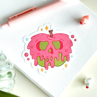 Pink Poison Apple Sticker