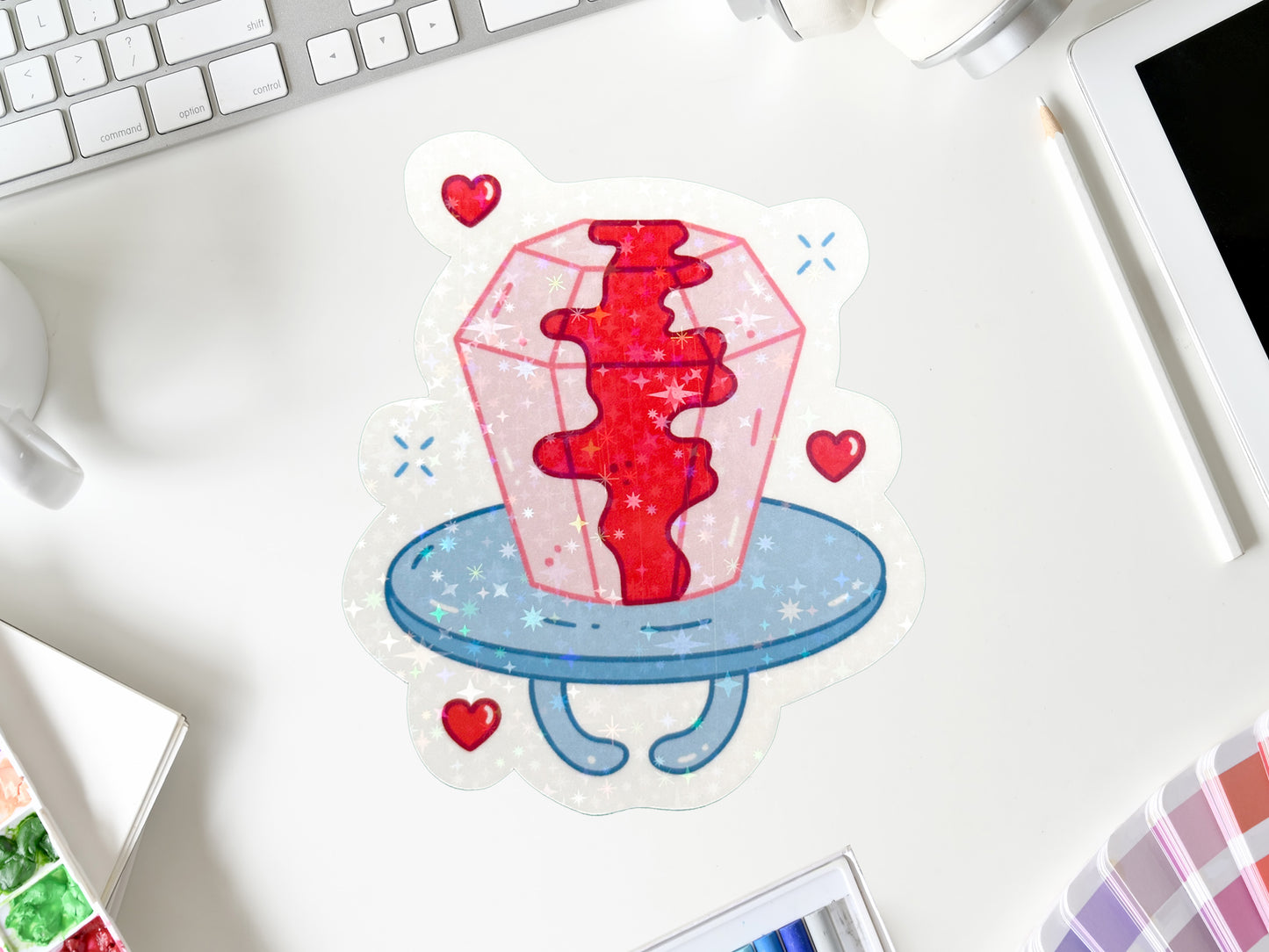 Glitter Ring Pop Stickers | Cute Candy Sticker Pack | Laptop, Water Bottle, Planner Decor | Fun Sweet Treat Gift