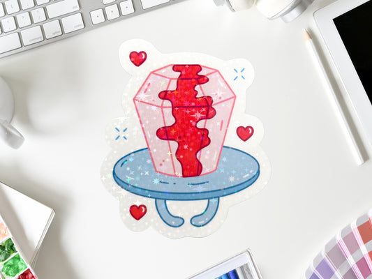 Glitter Ring Pop Stickers | Cute Candy Sticker Pack | Laptop, Water Bottle, Planner Decor | Fun Sweet Treat Gift