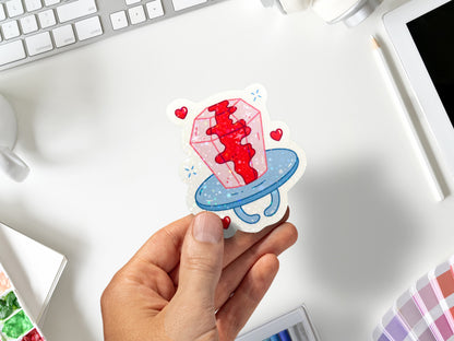 Glitter Ring Pop Stickers | Cute Candy Sticker Pack | Laptop, Water Bottle, Planner Decor | Fun Sweet Treat Gift