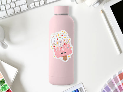 Pink Sprinkle & Icing Popsicle Sticker | Cute Summer Treat Sticker | Laptop, Water Bottle, Planner Decor | Fun Sweet Gift