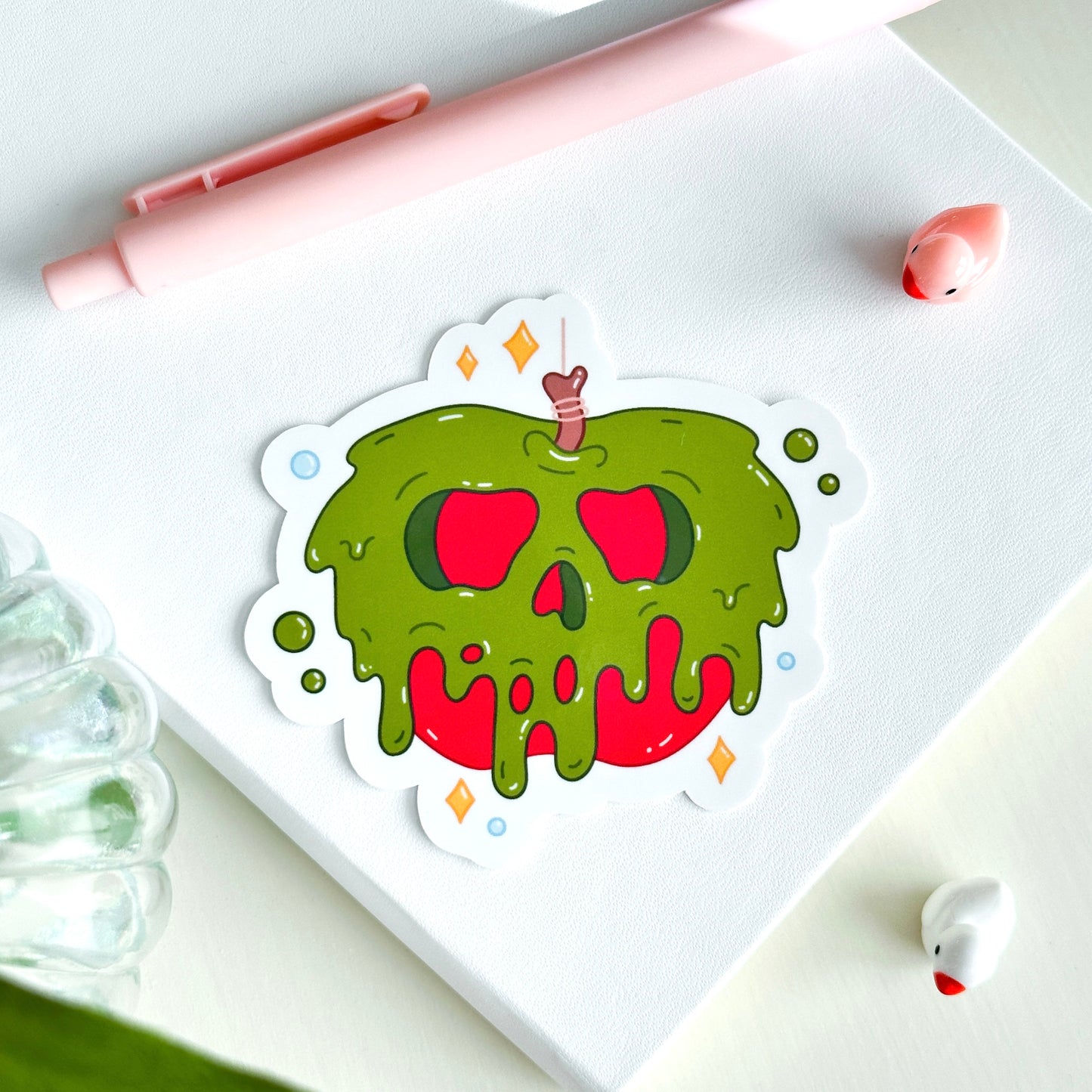 Red Poison Apple Sticker