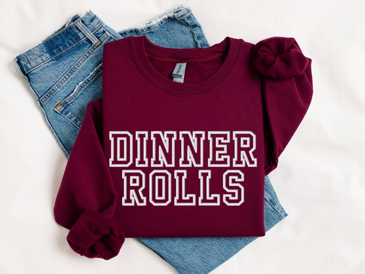 Dinner Rolls Hoodie | Funny Thanksgiving Crewneck | Cozy Fall Sweatshirt | Holiday Dinner Graphic
