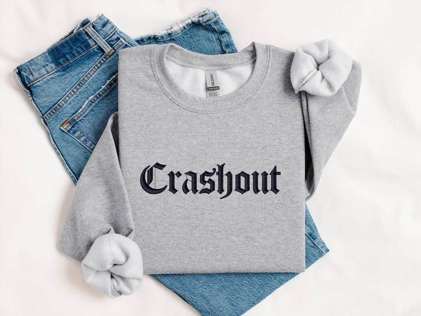 Crashout Hoodie | Streetwear Crewneck Sweatshirt | Bold Graphic Hoodie | Trendy Urban Style Gift