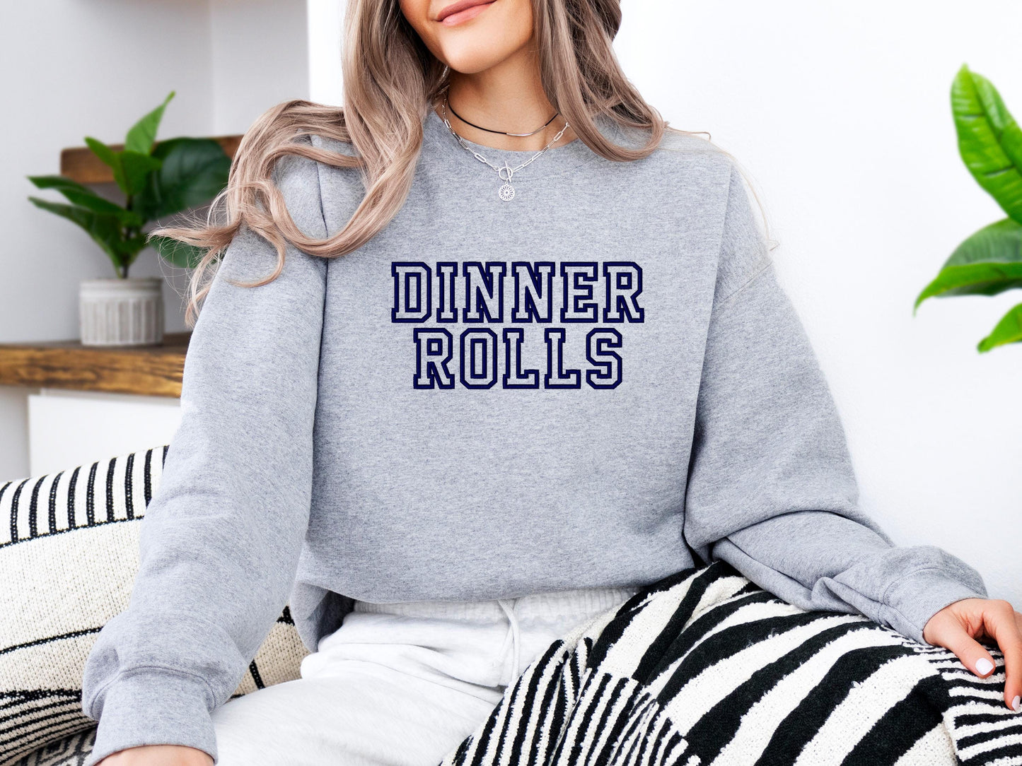 Dinner Rolls Hoodie | Funny Thanksgiving Crewneck | Cozy Fall Sweatshirt | Holiday Dinner Graphic