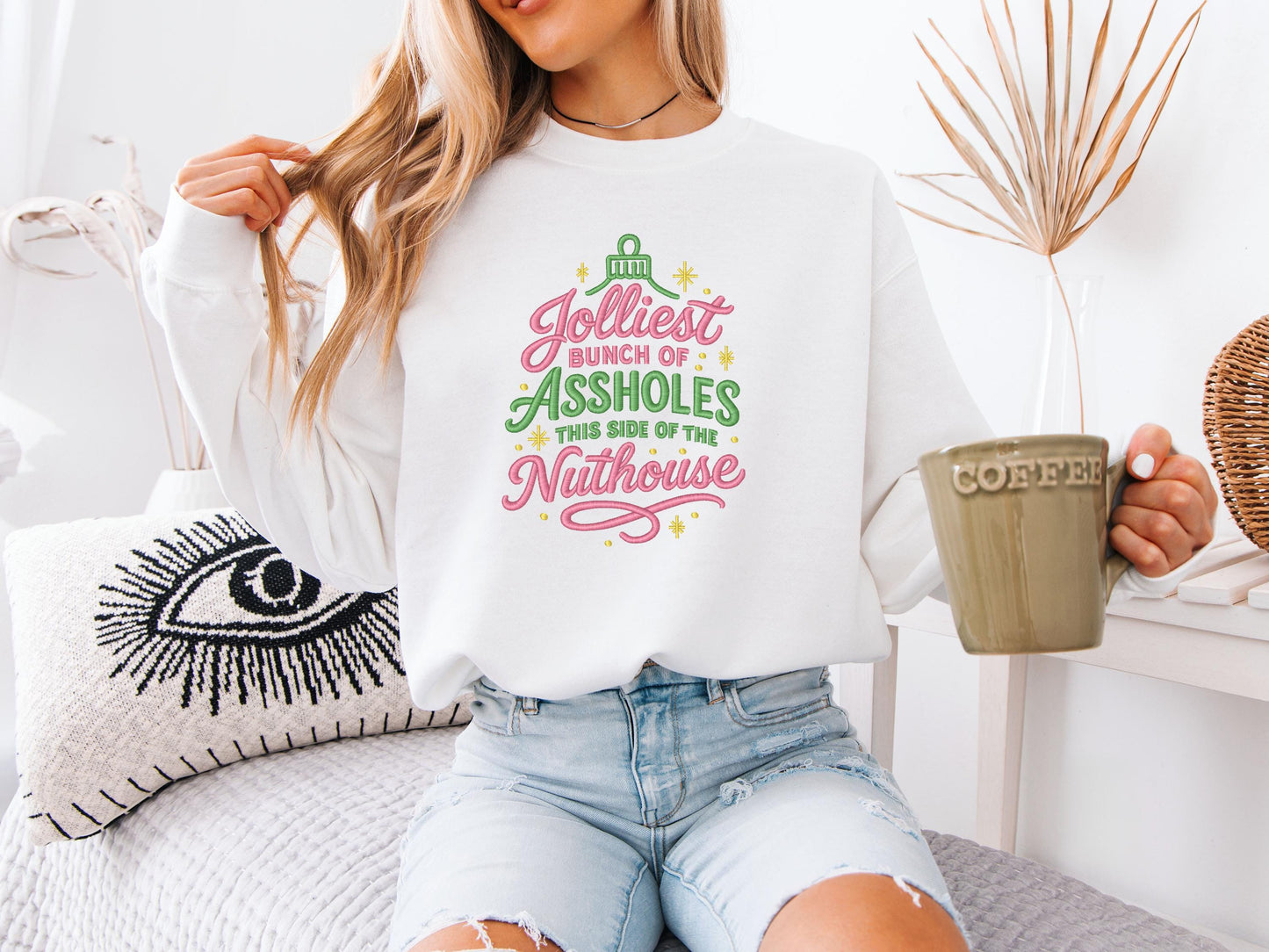 Custom Jolliest Bunch of Aholes Crewneck | National Lampoon Christmas Sweatshirt | Funny Holiday Gift