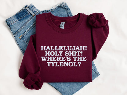 Where’s the Tylenol Crewneck | Custom Christmas Vacation Sweatshirt | National Lampoon Holiday Gift